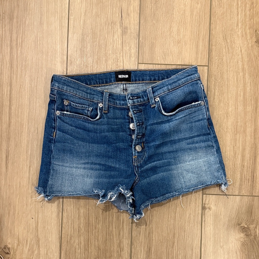 Hudson Jeans Classic Blue Denim Shorts